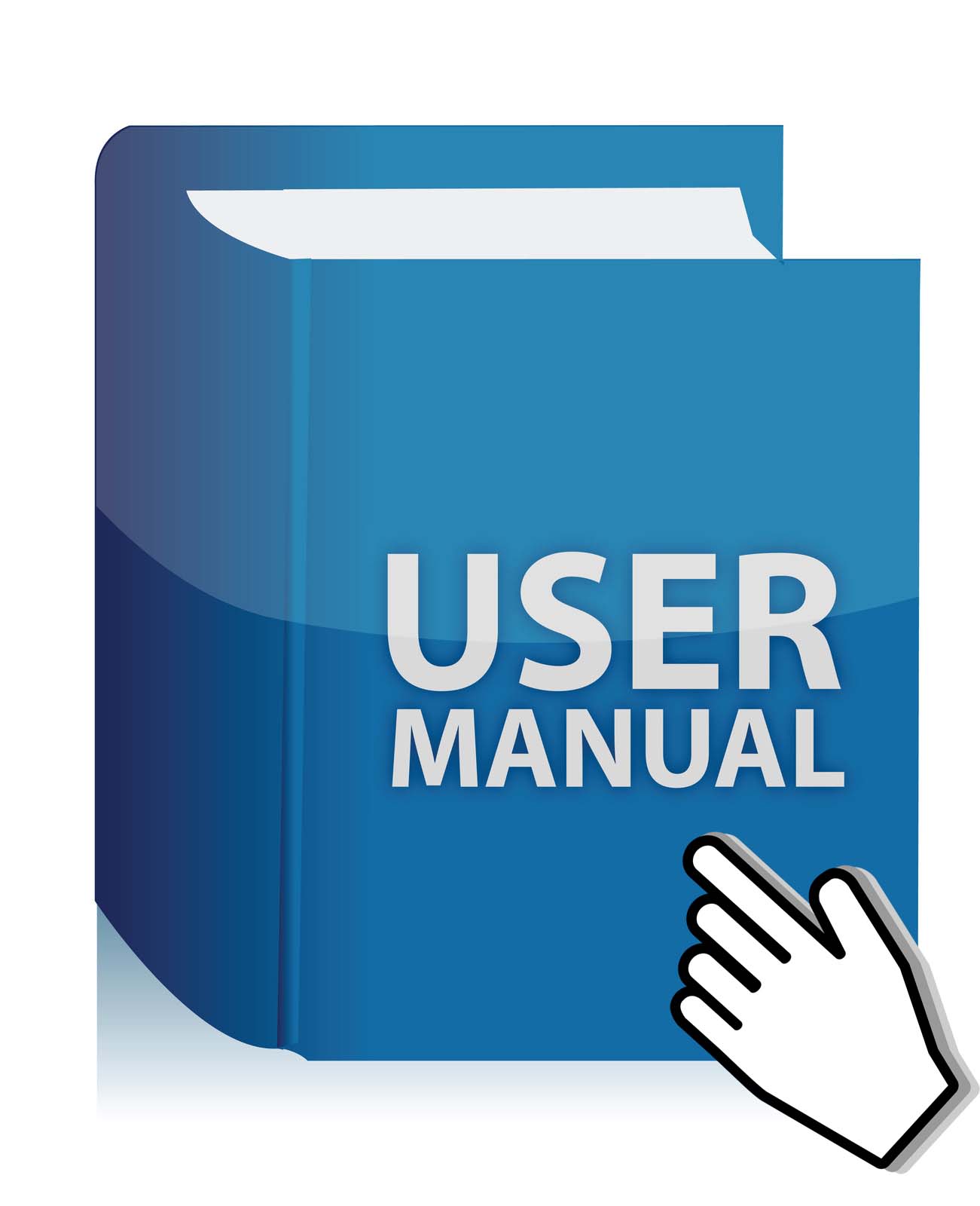 manual symbol with click